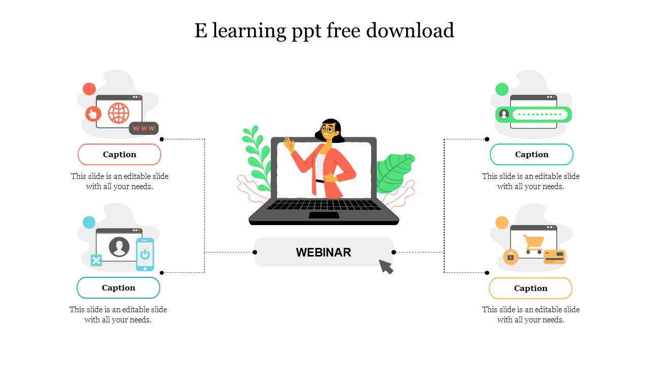Free - E-Learning PowerPoint Template Free Download Google Slides